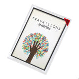 Kang Easy Clic zelfklevende presenteerhoes, herpositioneerbaar, A5, rode hoek