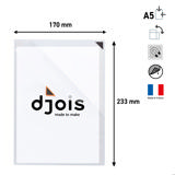 Kang Easy Clic zelfklevende presenteerhoes, herpositioneerbaar, A5, rode hoek