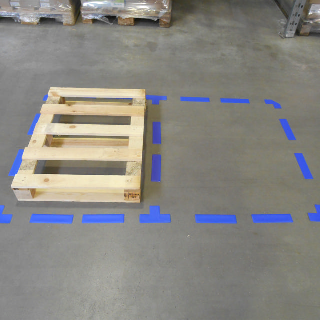 Zelfklevend vloermarkeringssymbool, Streep