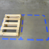 Zelfklevend vloermarkeringssymbool, Streep