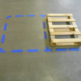 Zelfklevend vloermarkeringssymbool, Streep