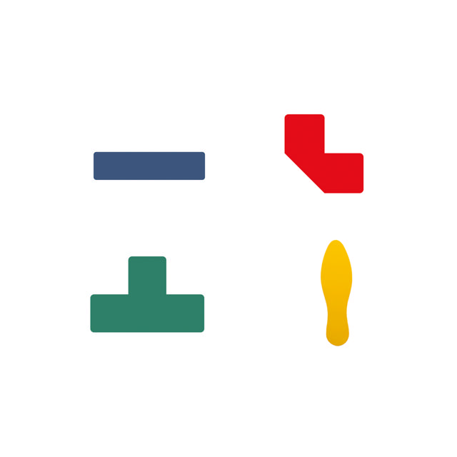 Zelfklevend vloermarkeringssymbool, Streep