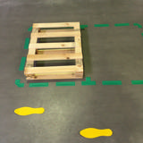 Zelfklevend vloermarkeringssymbool, Streep