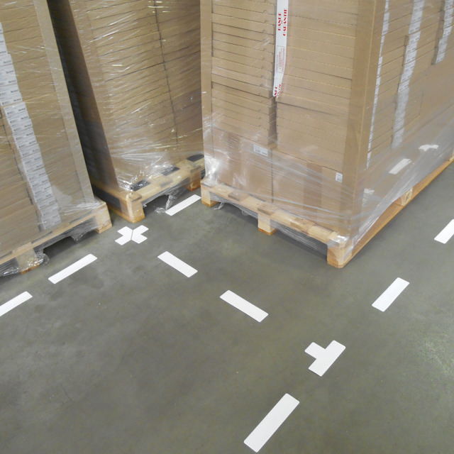 Zelfklevend vloermarkeringssymbool, vorm L