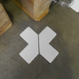 Zelfklevend vloermarkeringssymbool, vorm L