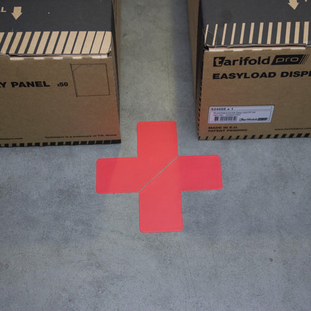 Zelfklevend vloermarkeringssymbool, vorm L