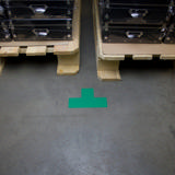 Zelfklevend vloermarkeringssymbool, vorm T