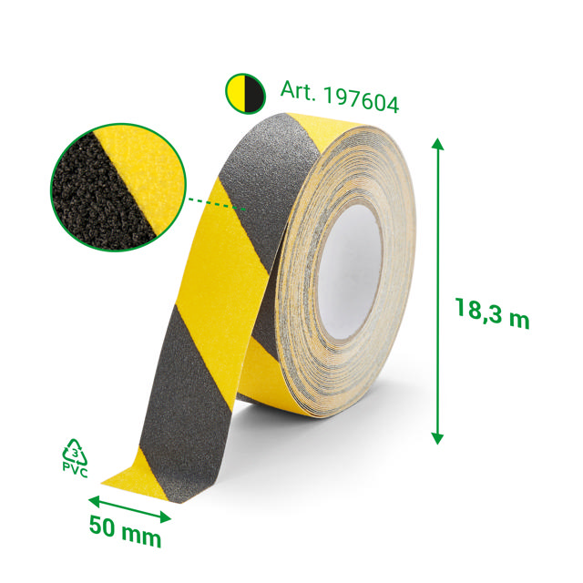 Zelfklevende antislip veiligheids tape, R13, 50 mm