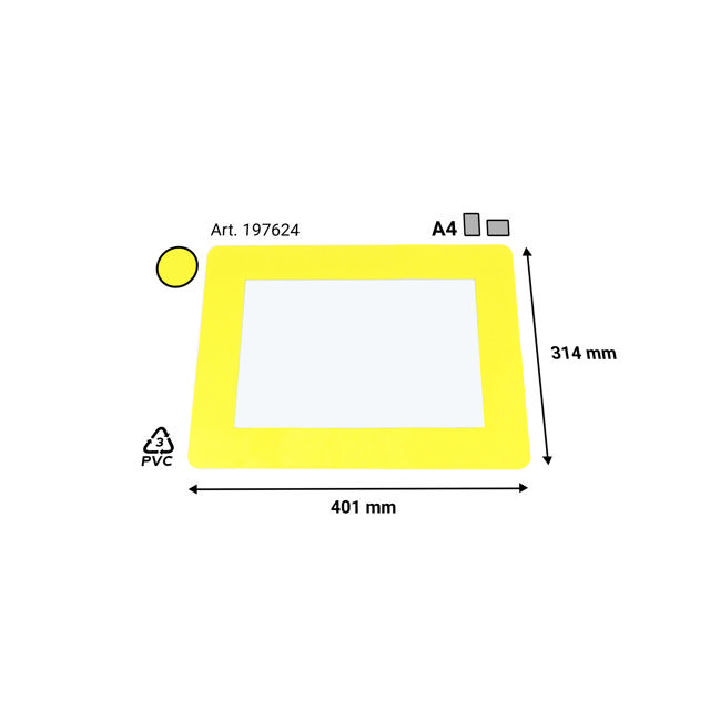 Zelfklevende vloerframes, A4