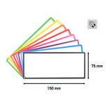 Magnetische titelkaarten, blanco, 175 x 75 mm