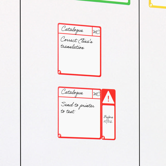 Magnetische opdrachtenkaarten, S, 75 x 75 mm