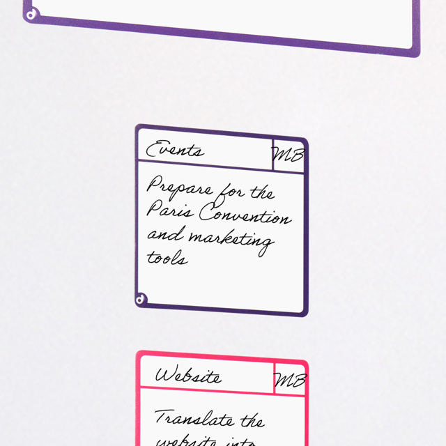 Magnetische opdrachtenkaarten, S, 75 x 75 mm