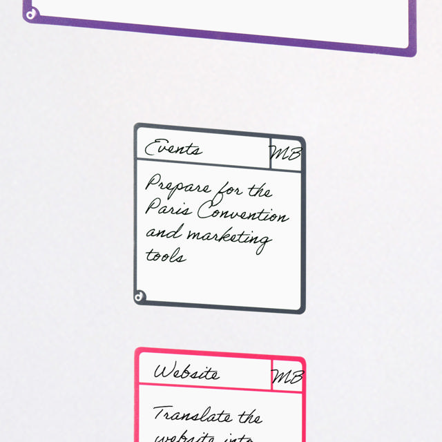 Magnetische opdrachtenkaarten, S, 75 x 75 mm