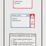 Magnetische opdrachtenkaarten, M, 105 x 75 mm