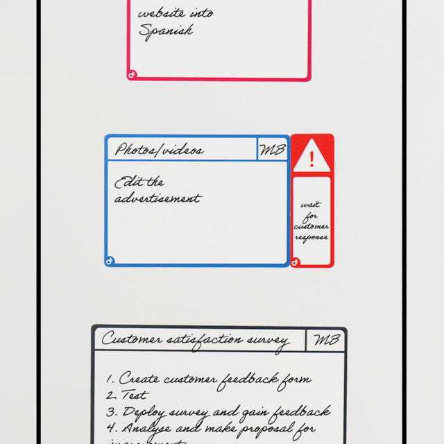 Magnetische opdrachtenkaarten, M, 105 x 75 mm