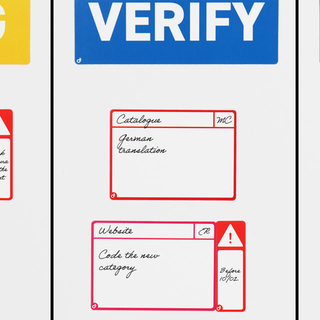 Magnetische opdrachtenkaarten, M, 105 x 75 mm