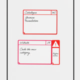 Magnetische opdrachtenkaarten, M, 105 x 75 mm