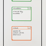 Magnetische opdrachtenkaarten, M, 105 x 75 mm