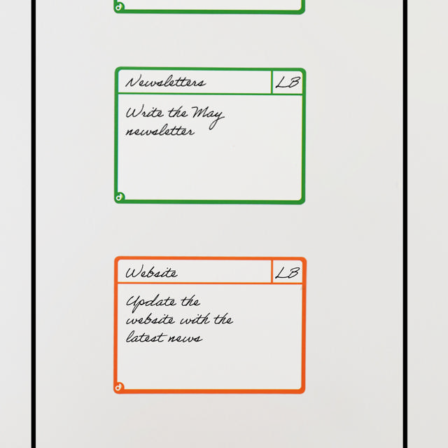 Magnetische opdrachtenkaarten, M, 105 x 75 mm