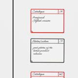 Magnetische opdrachtenkaarten, M, 105 x 75 mm
