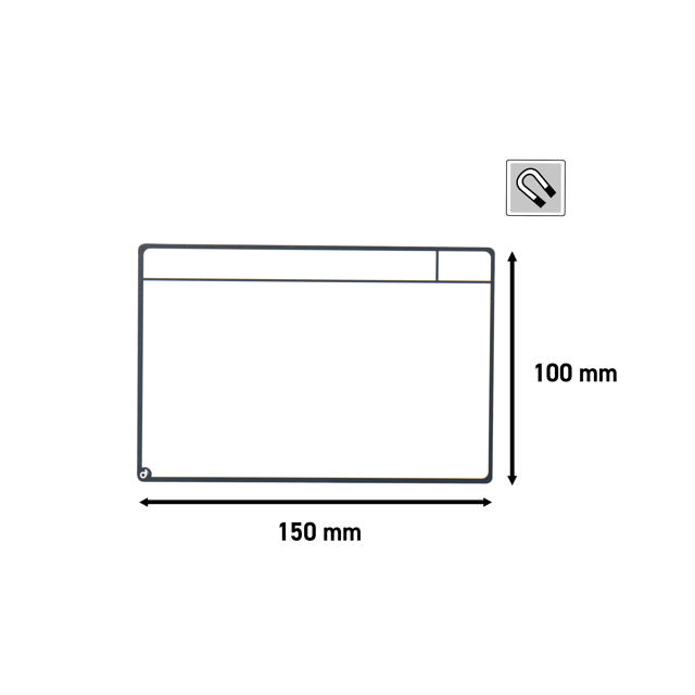 Magnetische taakkaartenset voor Scrum-bord, 6 kolommen, S-kaarten