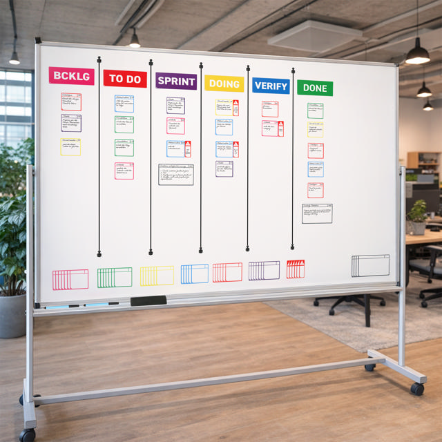 Magnetische opdrachtenkaarten, S, 75 x 75 mm