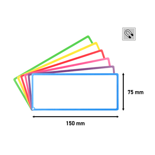 Magnetische taakkaartenset voor Agile-bord, 6 kolommen, M-kaarten