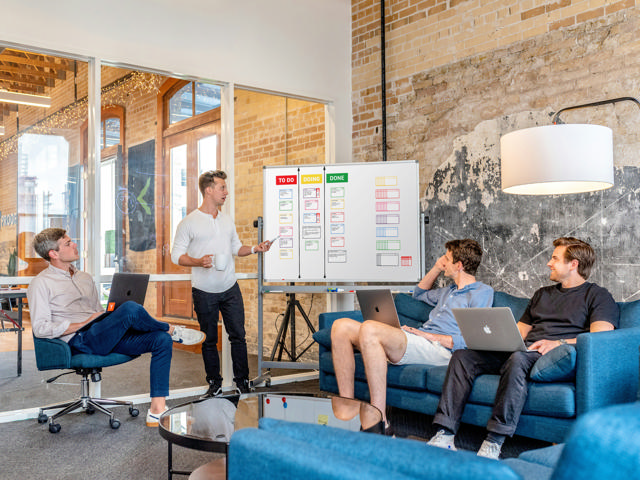 Magnetische taakkaartenset voor Kanban-bord, 3 kolommen, M-kaarten