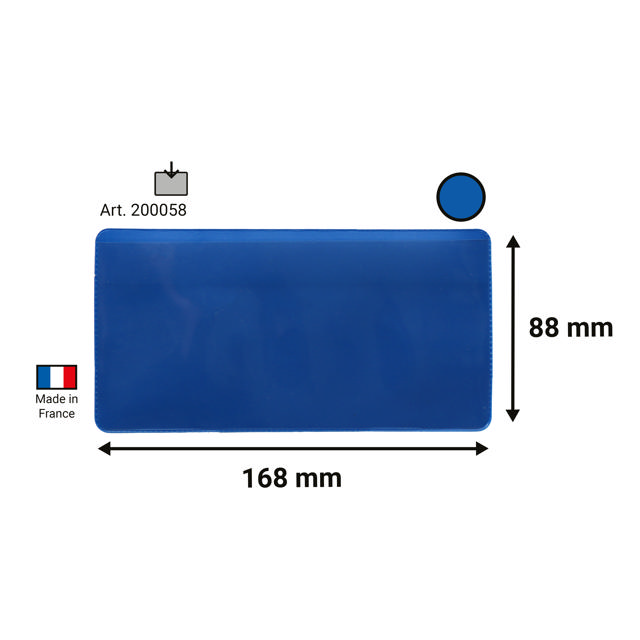 Zelfklevende logistieke etikethouder 160 x 80 mm