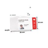 Veiligheid ID kaarthouders, acryl, 1 kaart