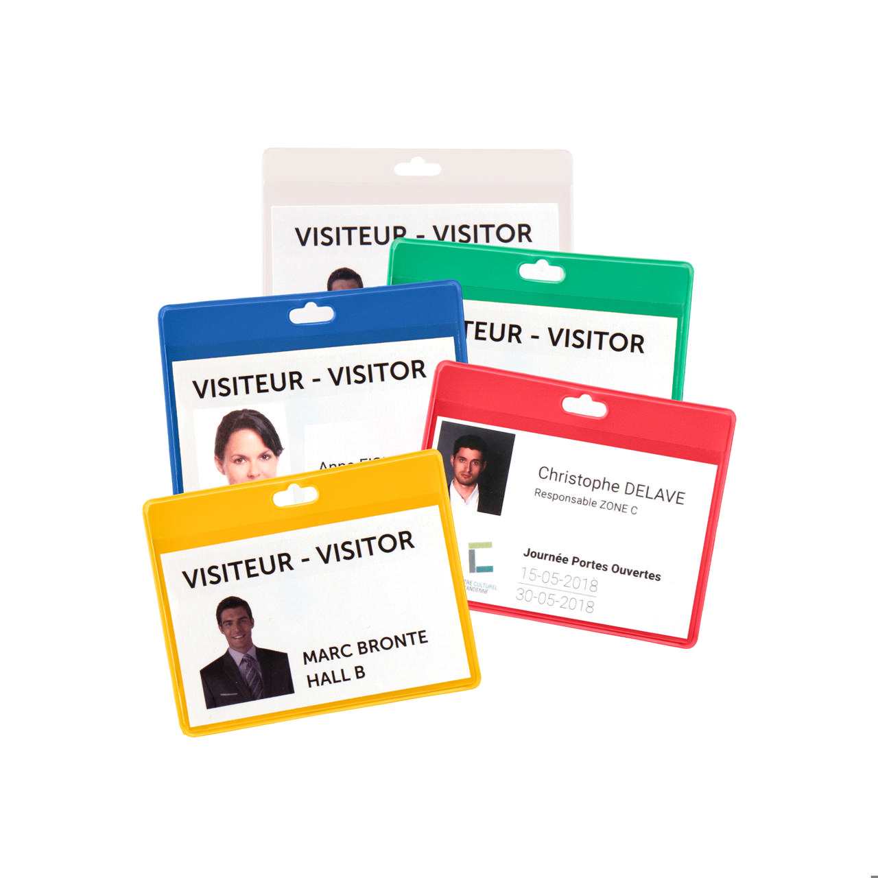 Badgehouder, horizontaal