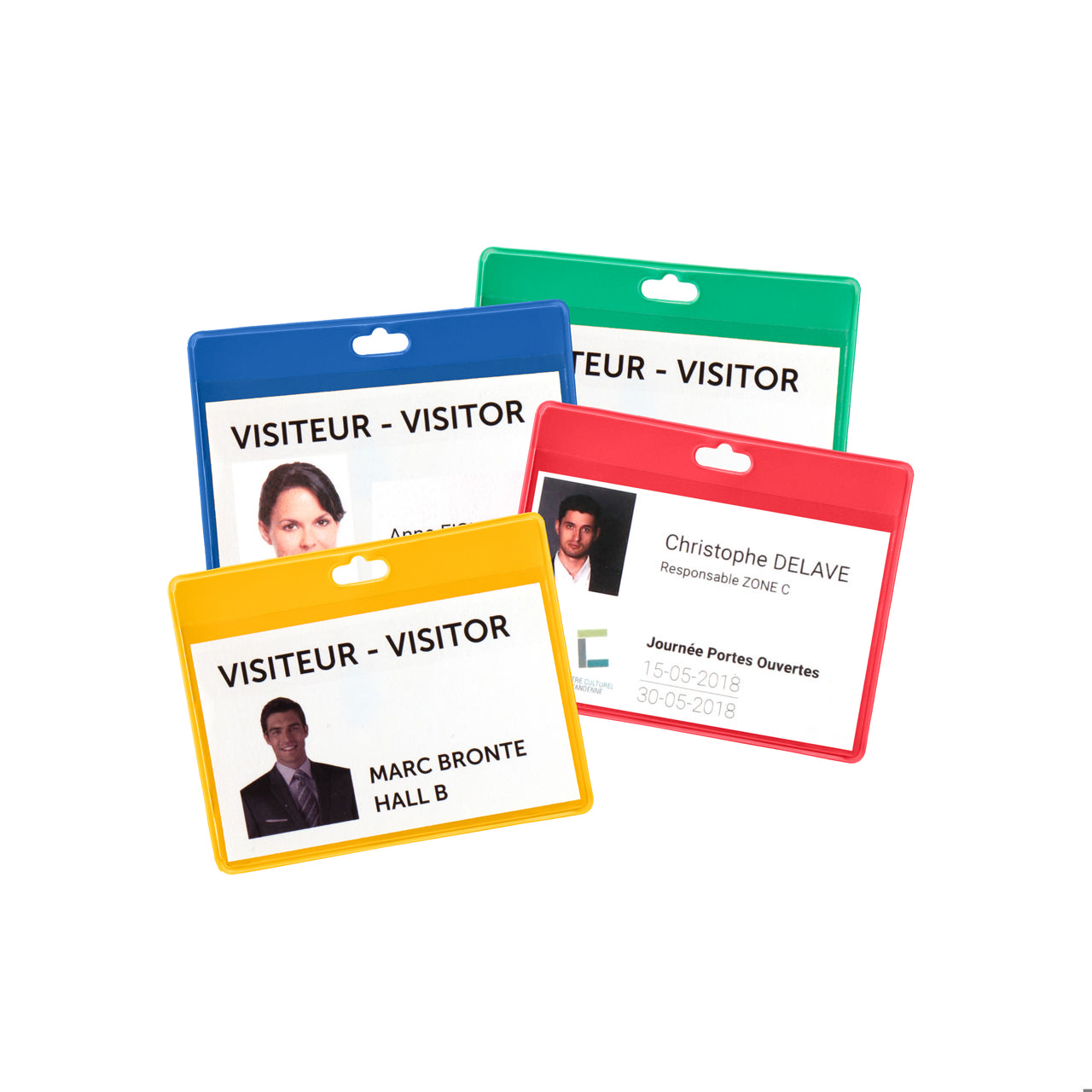 Badgehouder, horizontaal