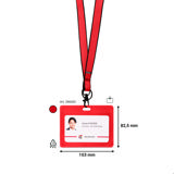 Badgehouder, horizontaal