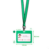 Badgehouder, horizontaal