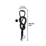 Zacht keycord, met draaihaak en sleutelring