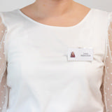 Naambadge met pin en klem, met insteekkaarten, 40 x 75 mm