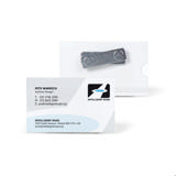 Magnetische naambadges, met insteekkaarten, 40 x 75 mm