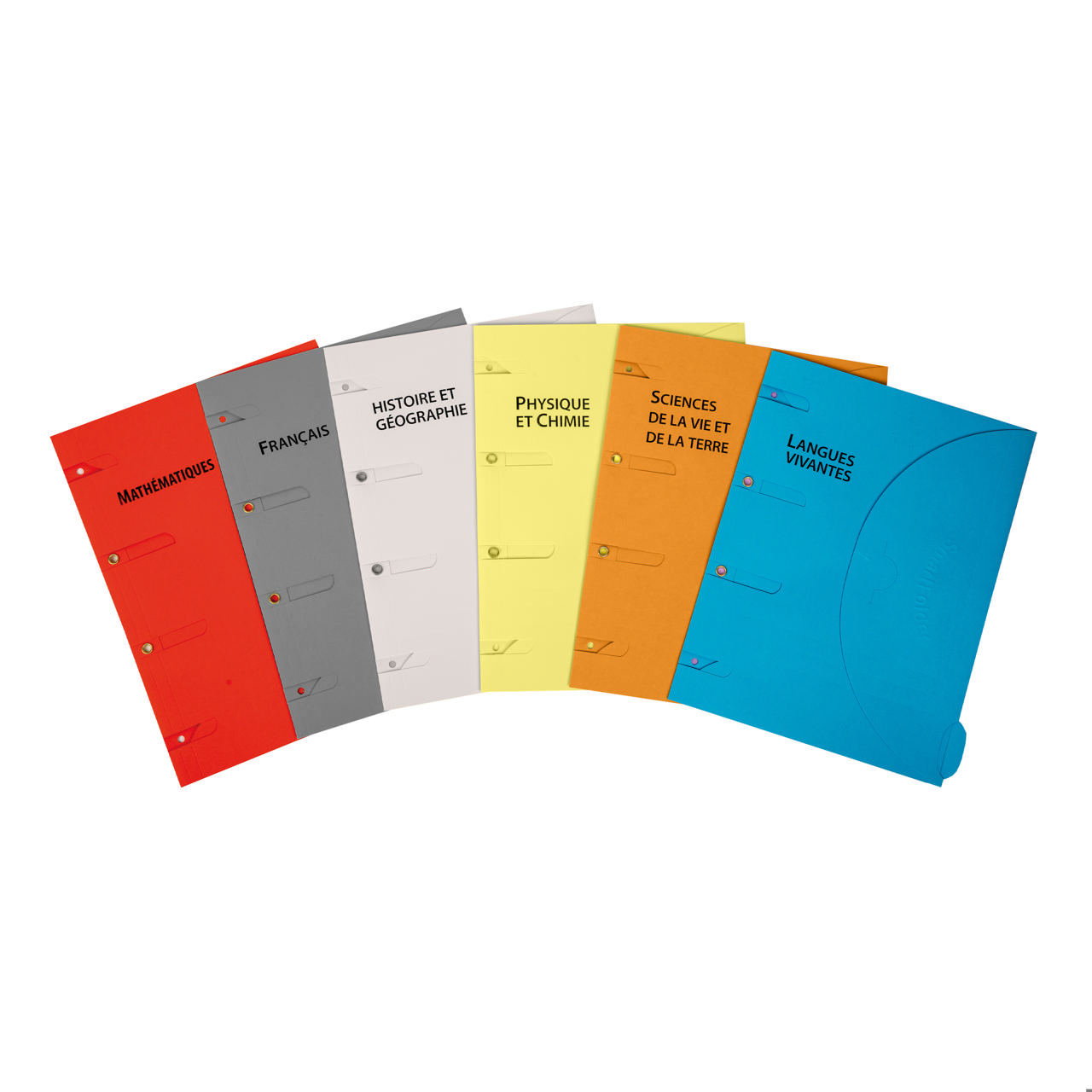 Smartfolder geperforeerde opbergmappen, met tab, voorbedruk, academic pack, A4
