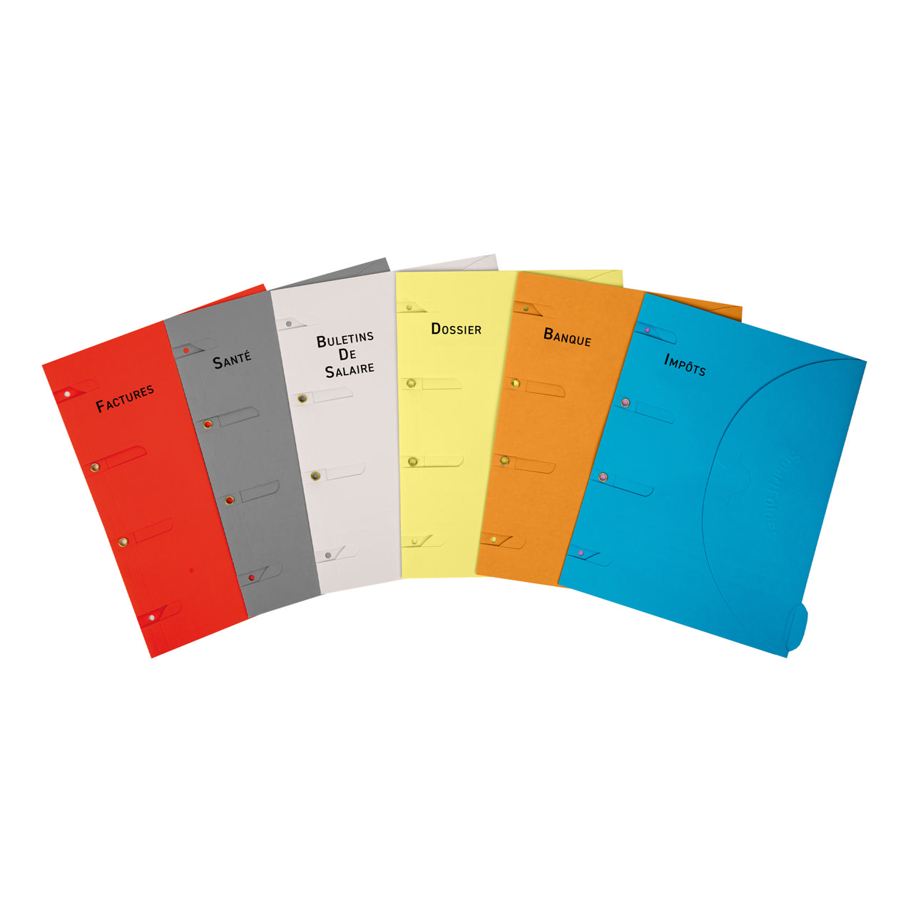 Smartfolder geperforeerde opbergmappen, met tab, voorbedruk, home pack, A4
