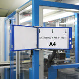Lege Tarifold metalen wandmeubel, A5, voor 10 zichtpanelen, met zijstops