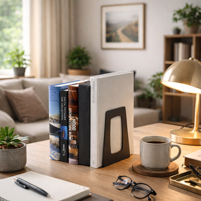 Re-Solution Boekensteunen, 100% gerecycled, Blauwe Engel