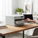 Re-Solution Bureauladenset 4 laden, 100% gerecycled, Blauwe Engel
