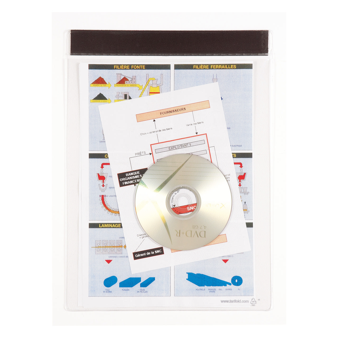 Hoge capaciteit zichtpanelen, magnetisch, A4