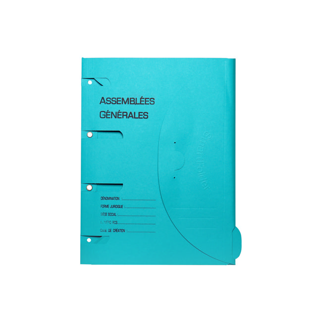 Smartfolder geperforeerde opbergmappen, met tab, voorbedruk, General Asseemblies, voor 50 blz., A4