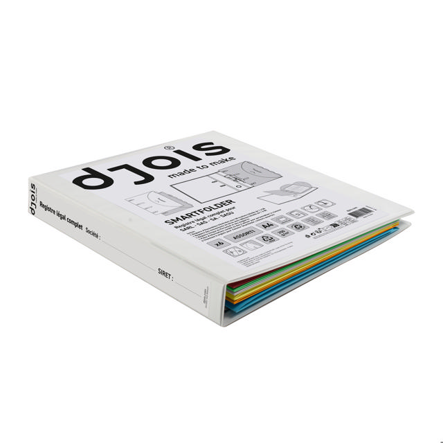 Ringbang met 6 Smartfolder geperforeerde opbergmappen, met tab, voorbedruk, Complete Legal Register, A4