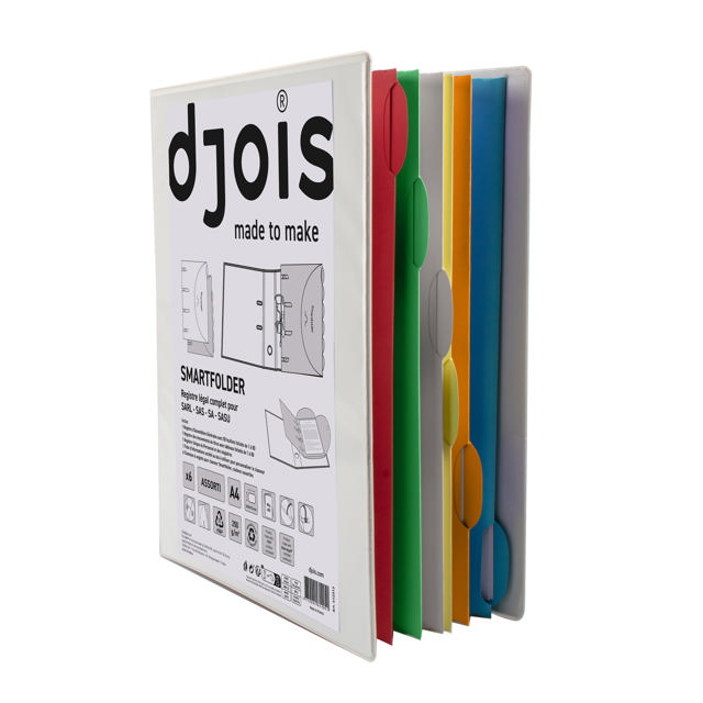 Ringbang met 6 Smartfolder geperforeerde opbergmappen, met tab, voorbedruk, Complete Legal Register, A4