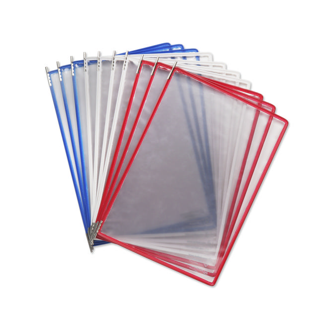 Tarifold metalen wand zichtpanelensysteem, A4, 10 zichtpanelen, FR/UK/NL/CZ kleuren