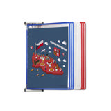 Tarifold metalen wand zichtpanelensysteem, A4, 10 zichtpanelen, FR/UK/NL/CZ kleuren