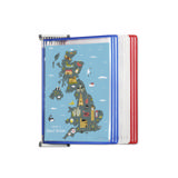 Tarifold metalen wand zichtpanelensysteem, A4, 10 zichtpanelen, FR/UK/NL/CZ kleuren