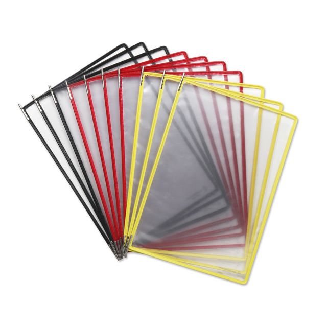 Tarifold metalen wand zichtpanelensysteem, A4, 10 zichtpanelen, Duitsland kleuren